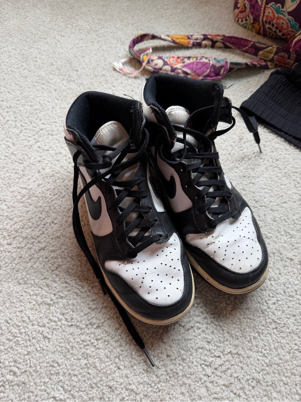 Nike Black White High-Top Sneakers